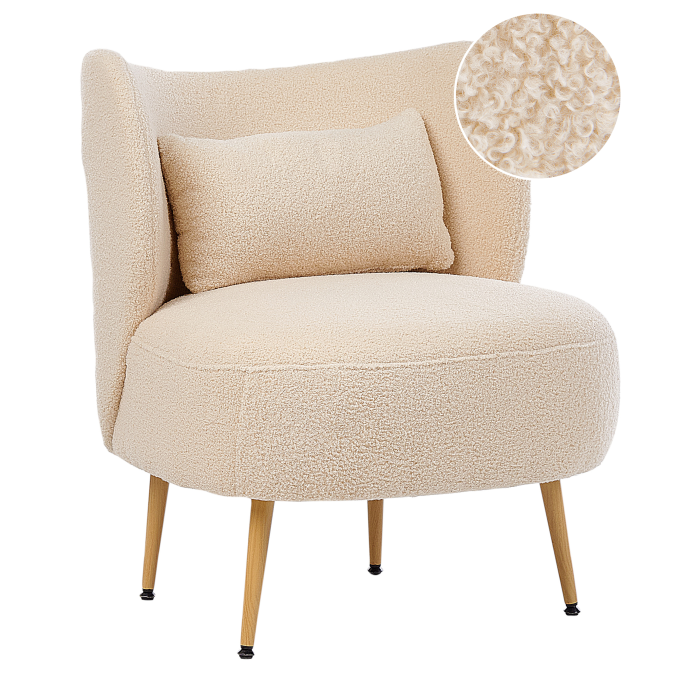 OTSBY II Armchair with Boucle Cushion Beige [2]