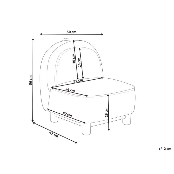 FABORG dinosaur children's armchair Dark green [3]