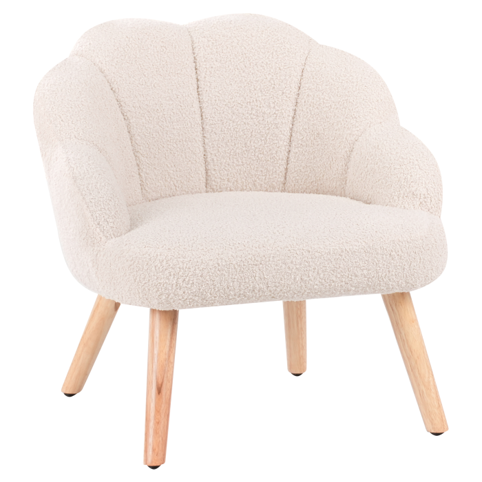 Children's armchair MILAND Boucle Light Beige [4]