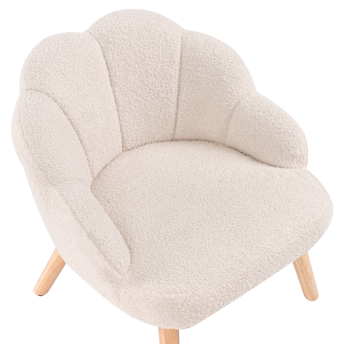 Children's armchair MILAND Boucle Light Beige [7]