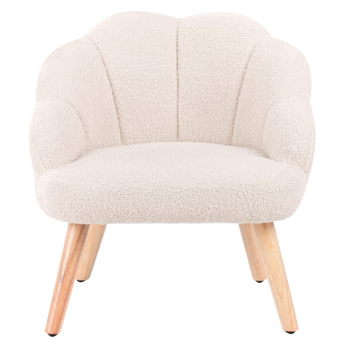 Children's armchair MILAND Boucle Light Beige [5]