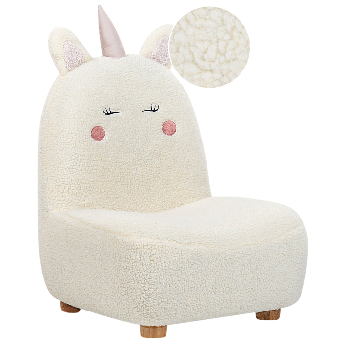 Unicorn LULEA Boucle children's armchair Off-white [2]