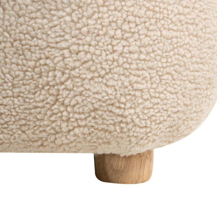 Fotoliu pentru copii Unicorn LULEA Boucle Bej deschis [9]