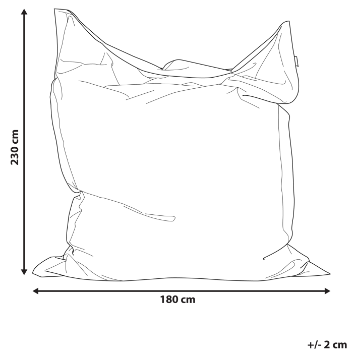 FUZZY 600 L Upholstered Armchair 180 cm 230 cm Silver [3]