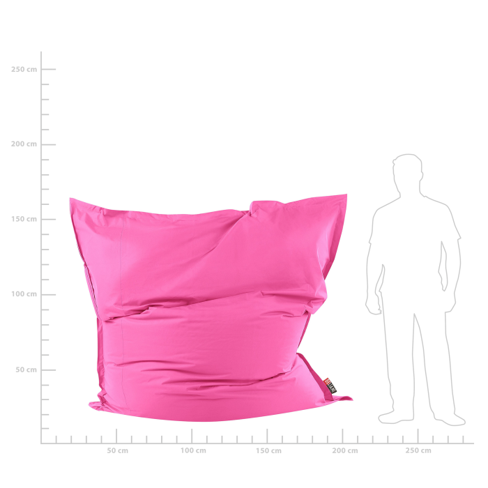 Fotoliu puf 600 L FUZZY 180 cm 230 cm Roz fucsia [8]