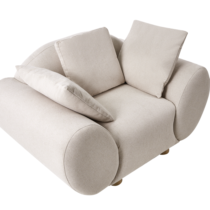 Fotoliu RINGEL cu perne  Bej deschis [6]