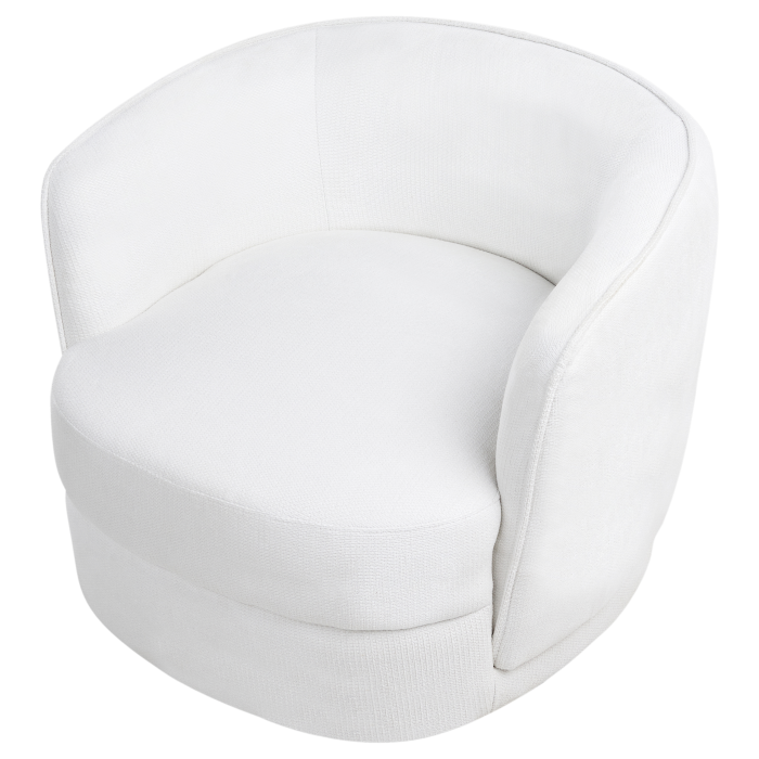 Swivel armchair ANDALEN Off-white [6]