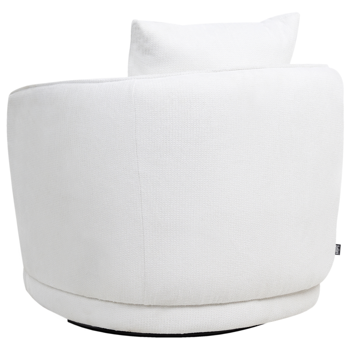Swivel armchair ANDALEN Off-white [7]