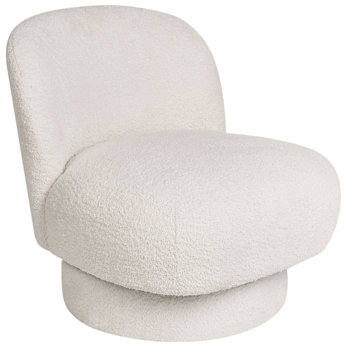 AYLO Swivel Armchair Boucle Off-white [4]