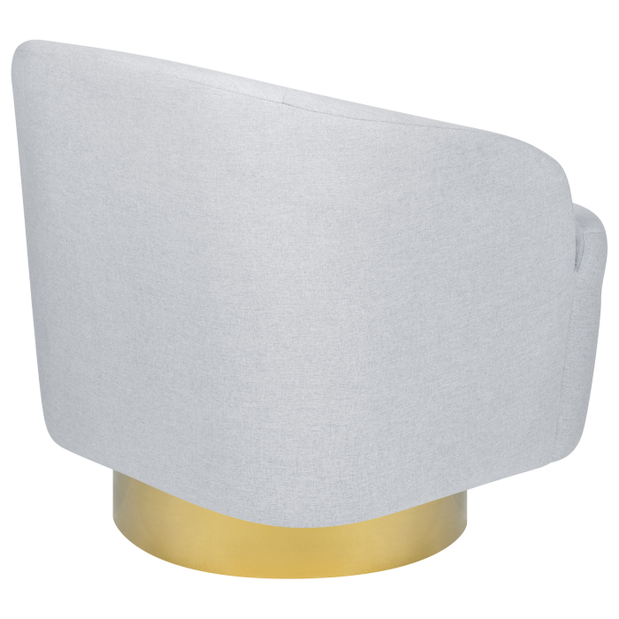 LAVIK Swivel Armchair Light Grey [6]