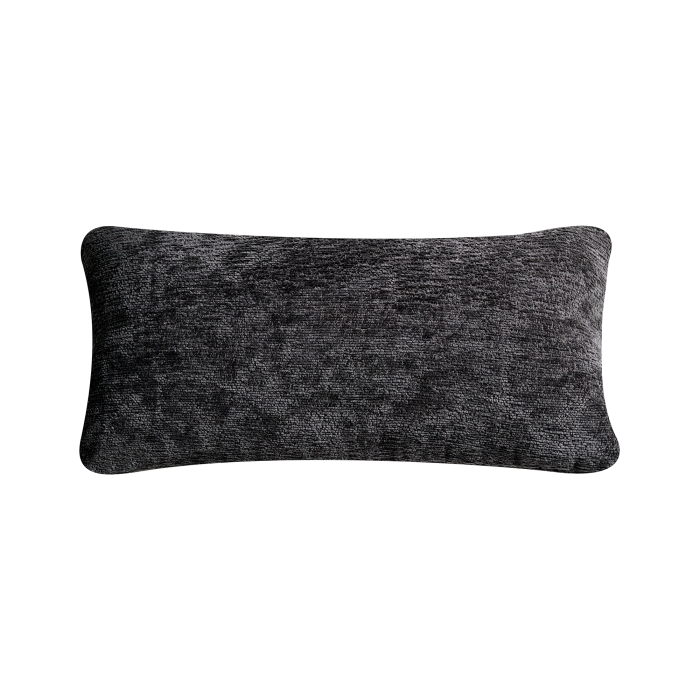 Fotoliu rotativ TOVIK cu taburet Chenille Negru [10]