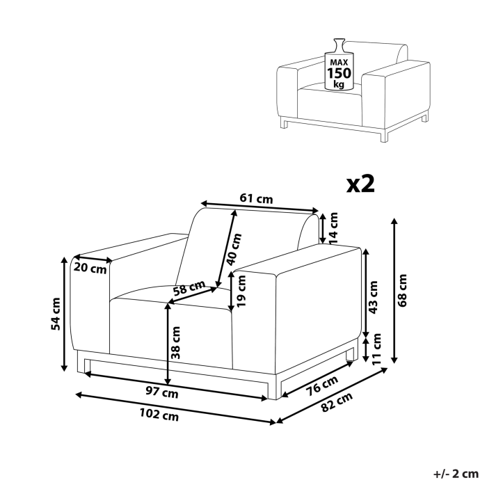 Fotoliu ROVIGO  Bej [3]