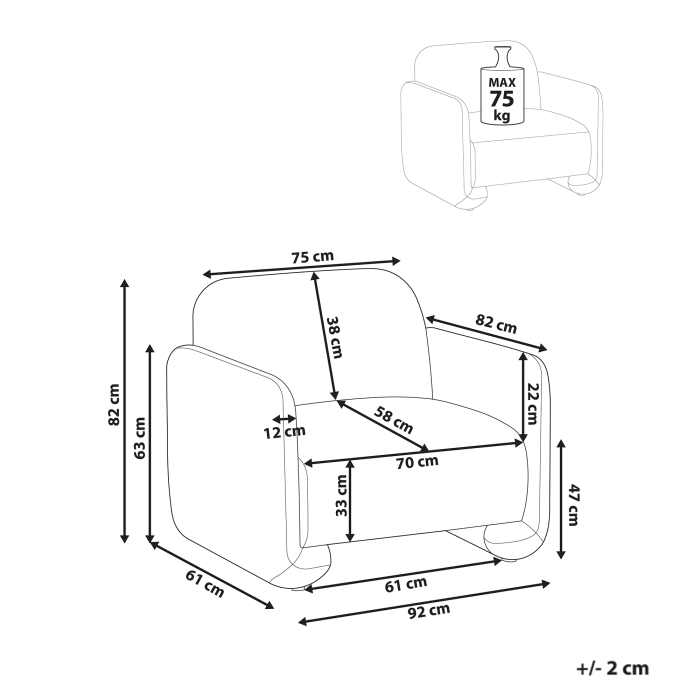 Fotoliu SALAND  Alb [3]
