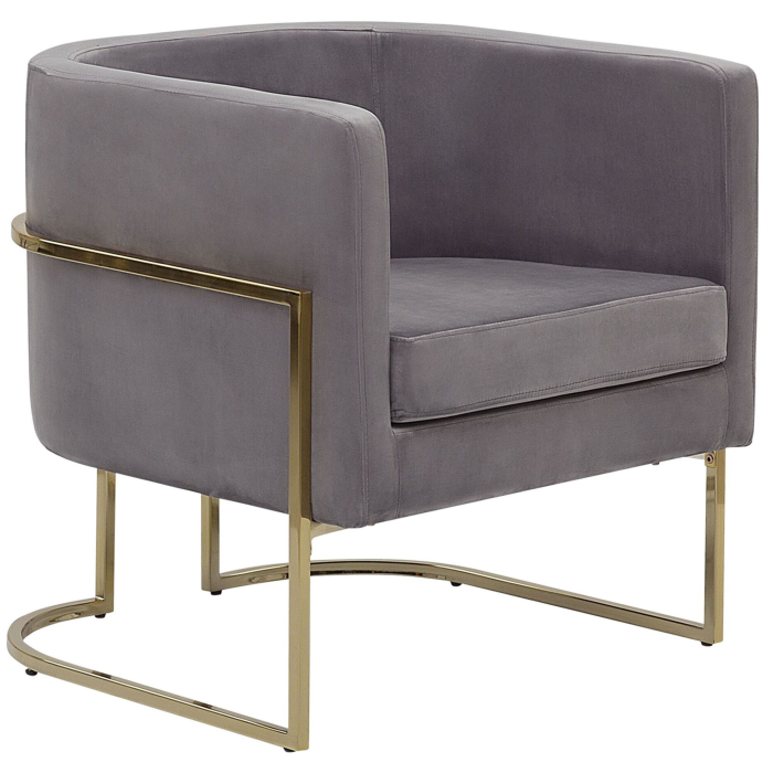 SIRKKA Velvet armchair Grey [2]