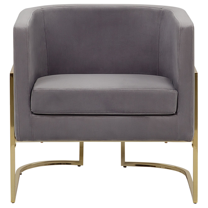 SIRKKA Velvet armchair Grey [5]