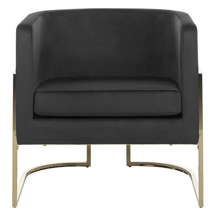 Fotoliu SIRKKA Catifea Negru [4]