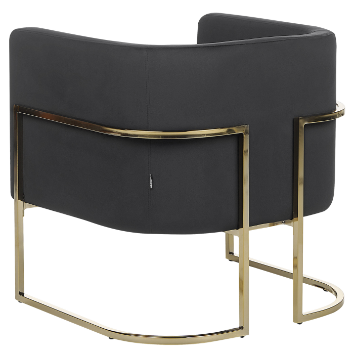 Fotoliu SIRKKA Catifea Negru [5]