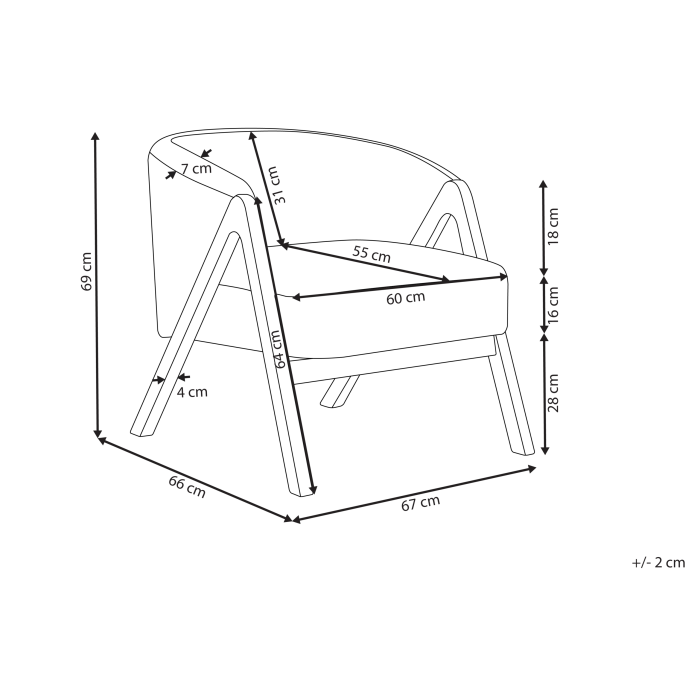 Fotoliu SKEI Boucle Alb [3]