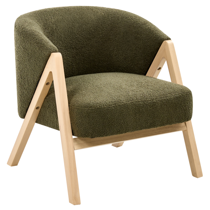 Armchair SKEI Boucle Dark Green [4]