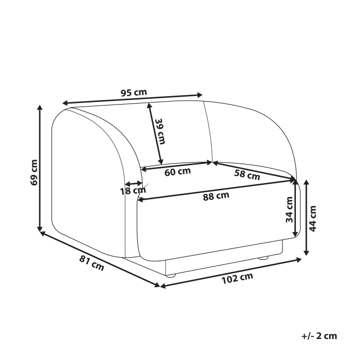 Fotoliu SKJANES  Gri deschis [3]