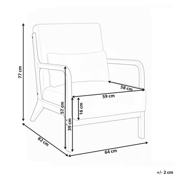 Fotoliu SORSELE Velur Alb [3]