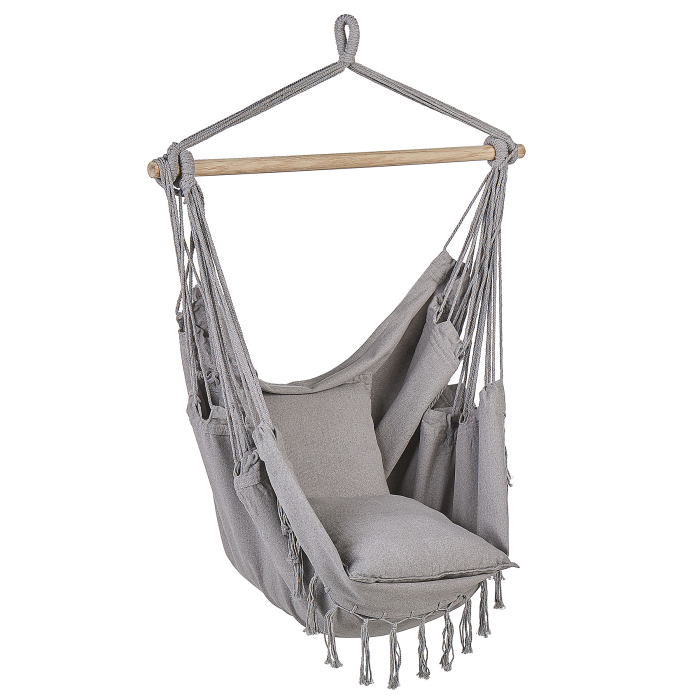 BONEA hanging armchair Cotton Light grey [2]