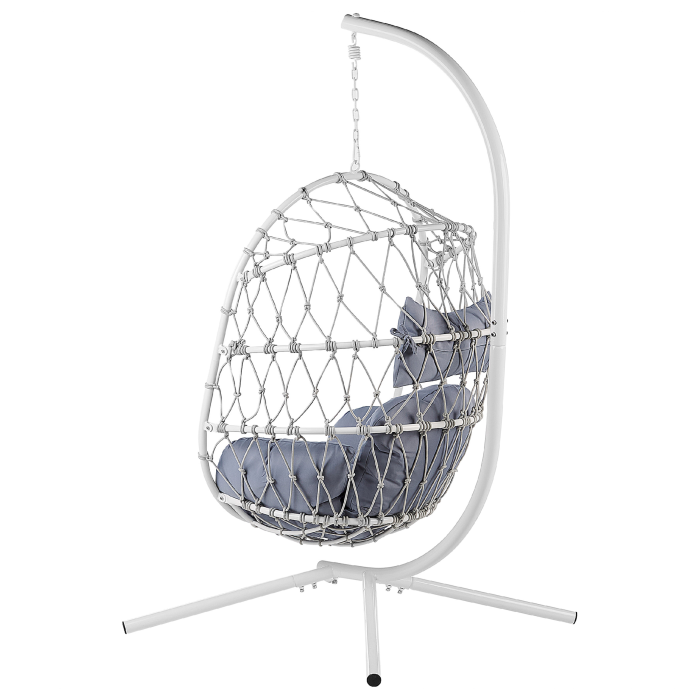 Hanging armchair with support ADRIA Metal White [5]