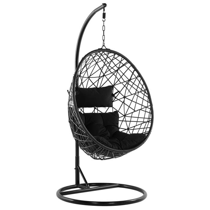 ALATRI Black synthetic rattan swivel armchair [2]