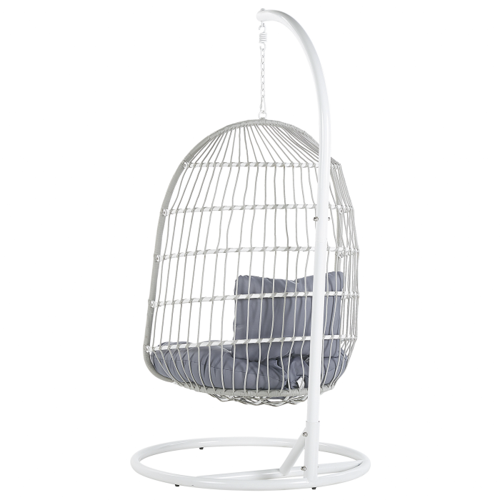 ALLERA Metal White Hanging Armchair [6]