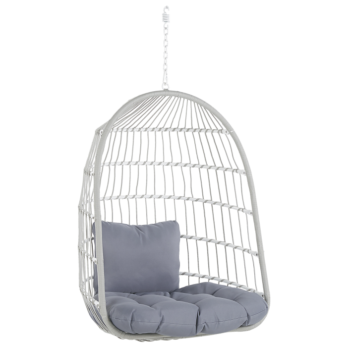 ALLERA Metal White Hanging Armchair [7]