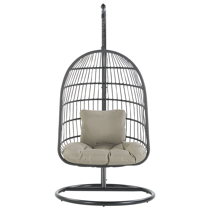 Suspended armchair with base ALLERA Metal Black [4]