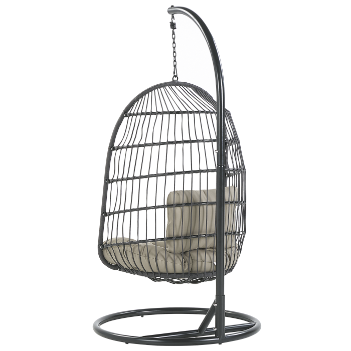 Suspended armchair with base ALLERA Metal Black [6]