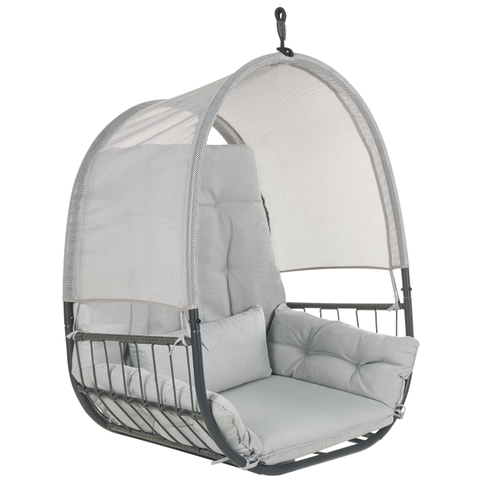 ALVIANO suspended armchair with support Light grey [6]