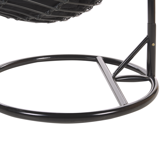 Hanging armchair with support ASPIO Synthetic rattan Black [8]
