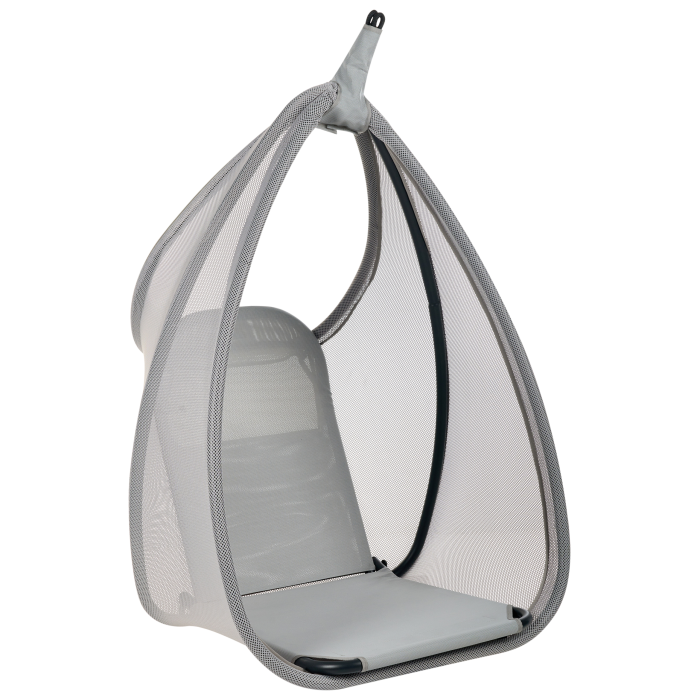 AVEGNO hanging armchair with support Light grey [9]