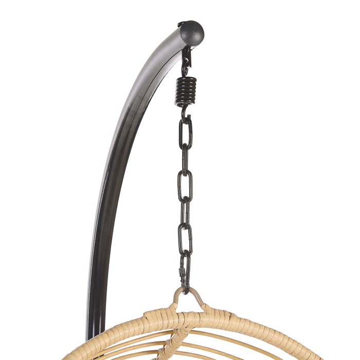 Hanging Armchair with Support CASOLI Synthetic Rattan Natural [7]