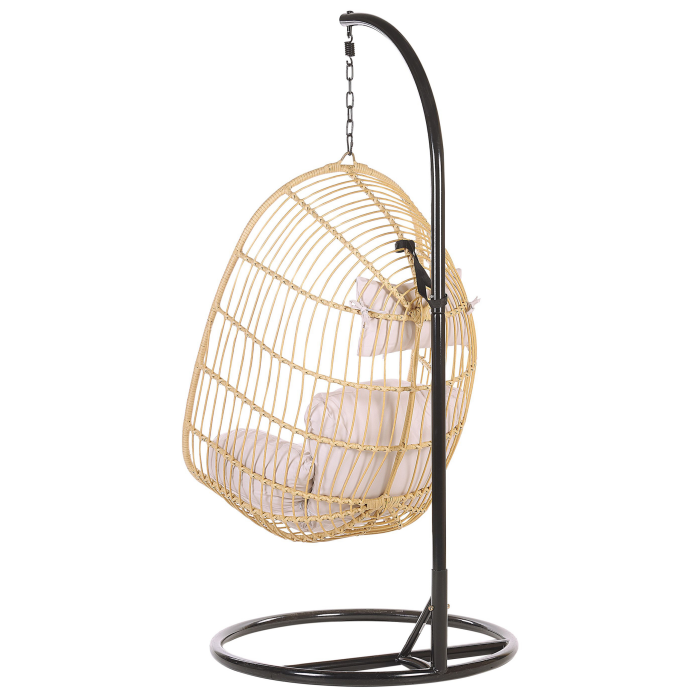 Hanging Armchair with Support CASOLI Synthetic Rattan Natural [5]