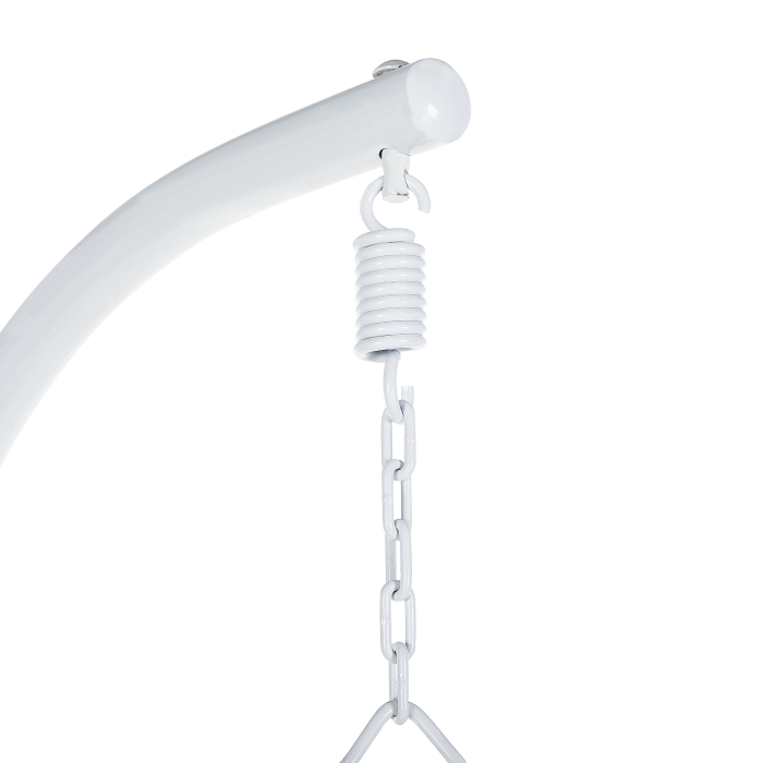 Suspended Armchair with Support SESIA Synthetic Rattan Light Grey [9]