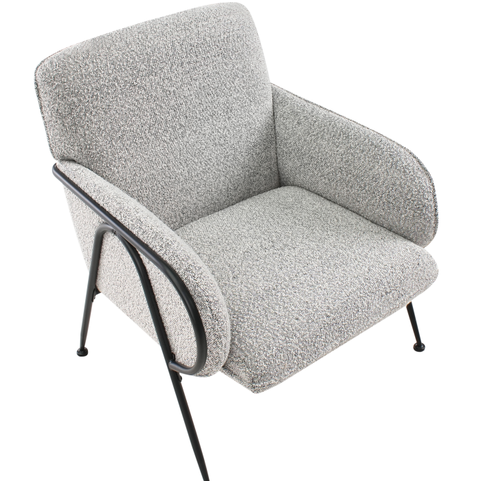 TRYSNES Armchair Black/White [7]