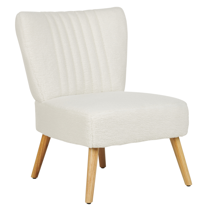 Fotoliu VAASA Boucle Alb [4]