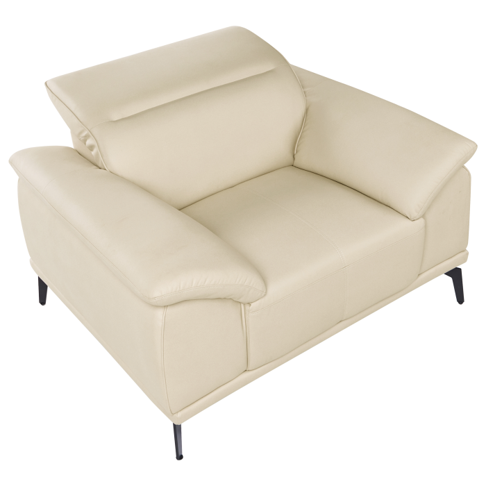 VEJEN Beige eco-leather armchair [7]
