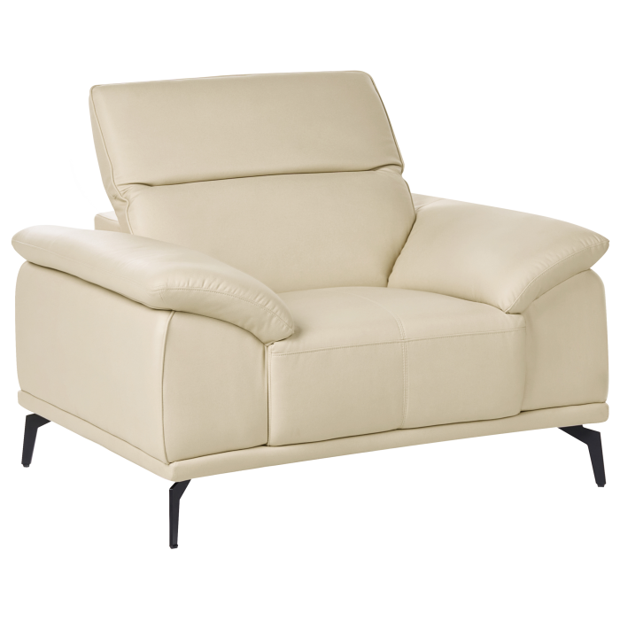 VEJEN Beige eco-leather armchair [4]