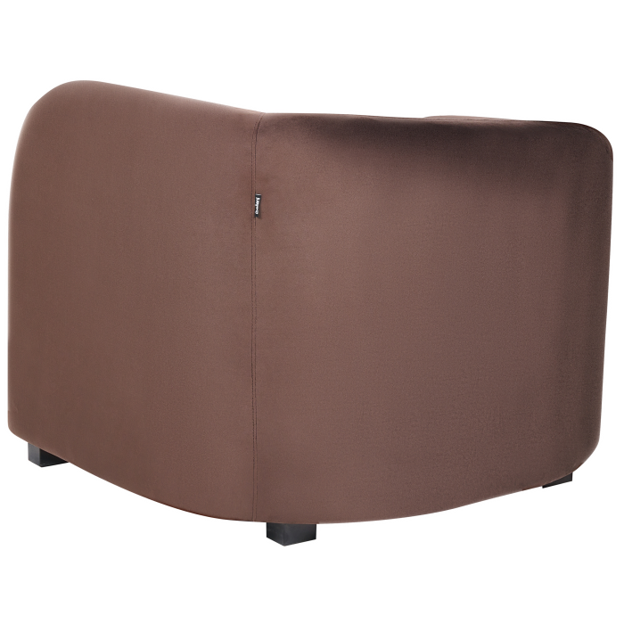 VELTADA Dark Brown Velvet armchair [6]