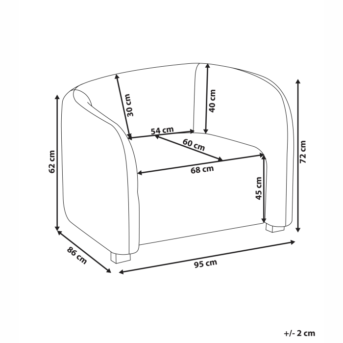VELTADA Dark Brown Velvet armchair [3]