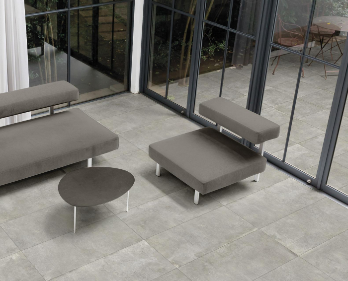 Gresie HALEN GREY 60X120RT 60X120RT - Mat, antiderapant R9, porcellanato, rectificat, rezistență la îngheț, compatibilitate cu încălzire în pardoseală, grosime 10 mm [2]