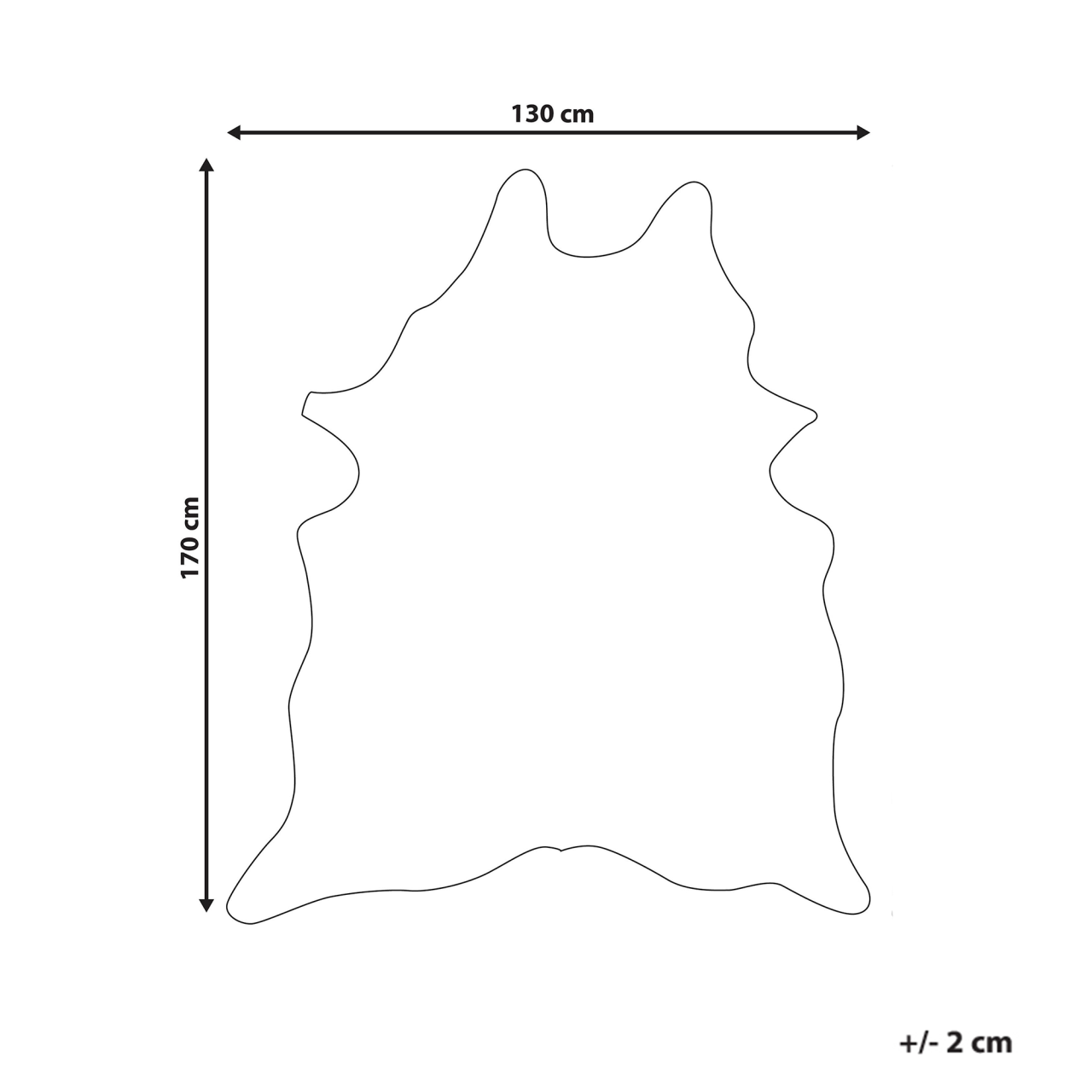 Imitație de piele de vacă BOGONG Maro 130 x 170 cm [3]