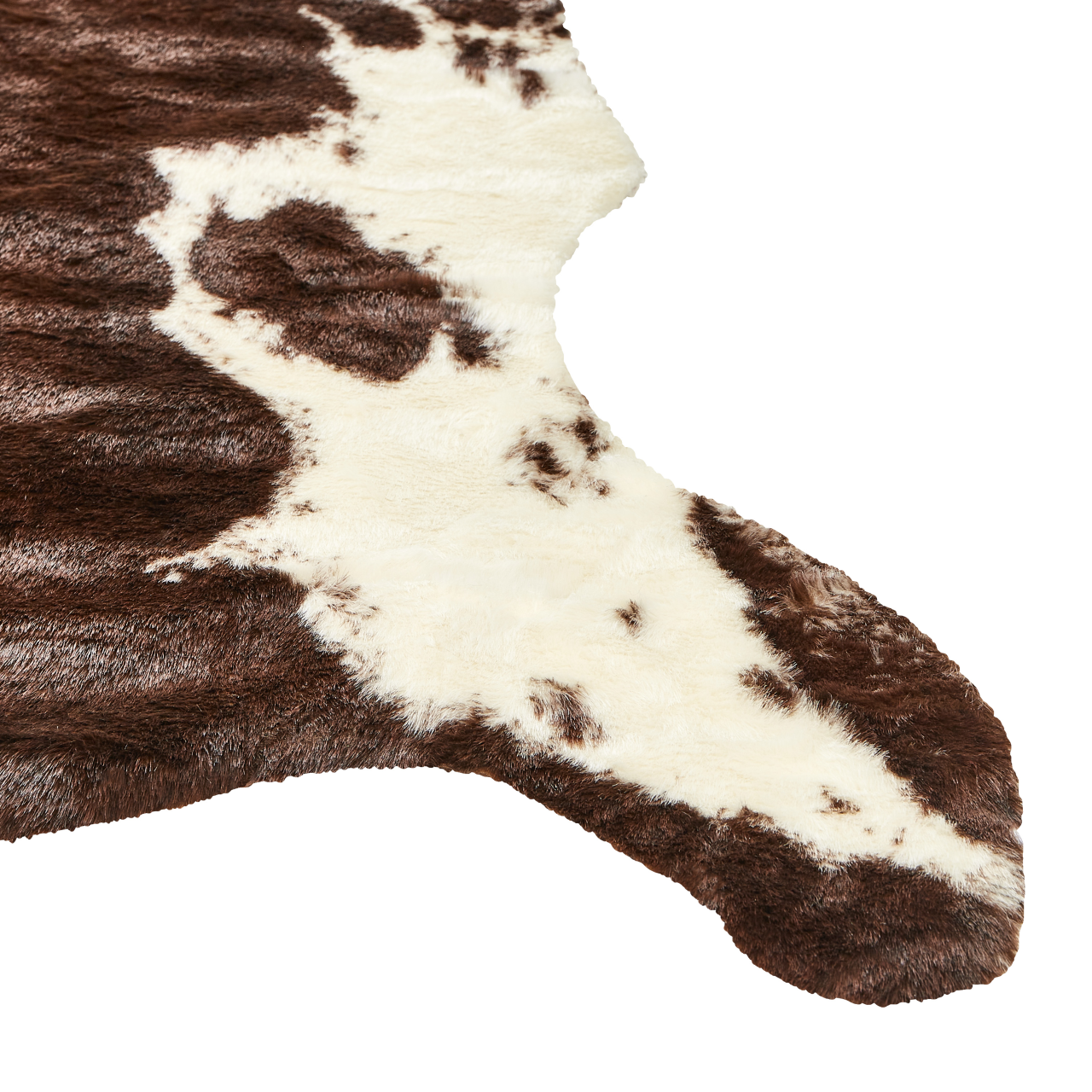 BOGONG Cowhide Faux Leather Dark Brown 150 x 200 cm [5]