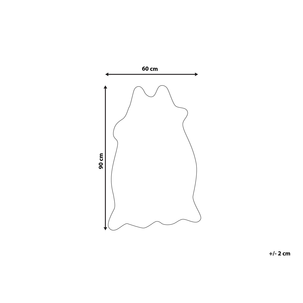 Imitație de piele de vacă NAMBUNG Maro 60 x 90 cm [3]