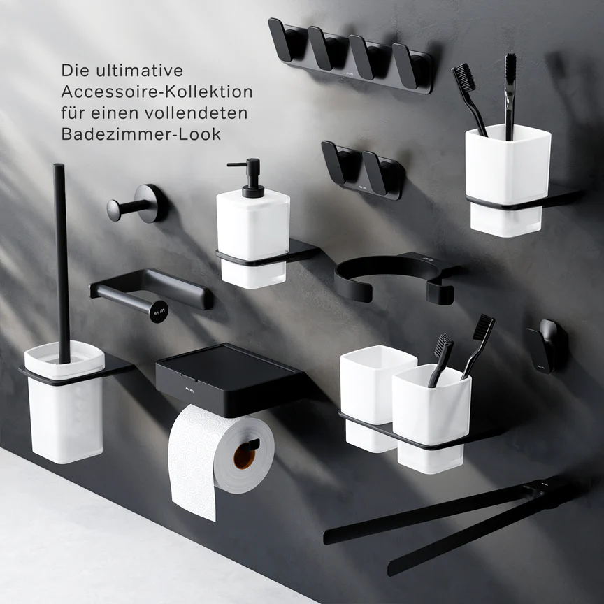 Suport sapun de perete Inspire 2.0 din sticlă, negru mat [4]