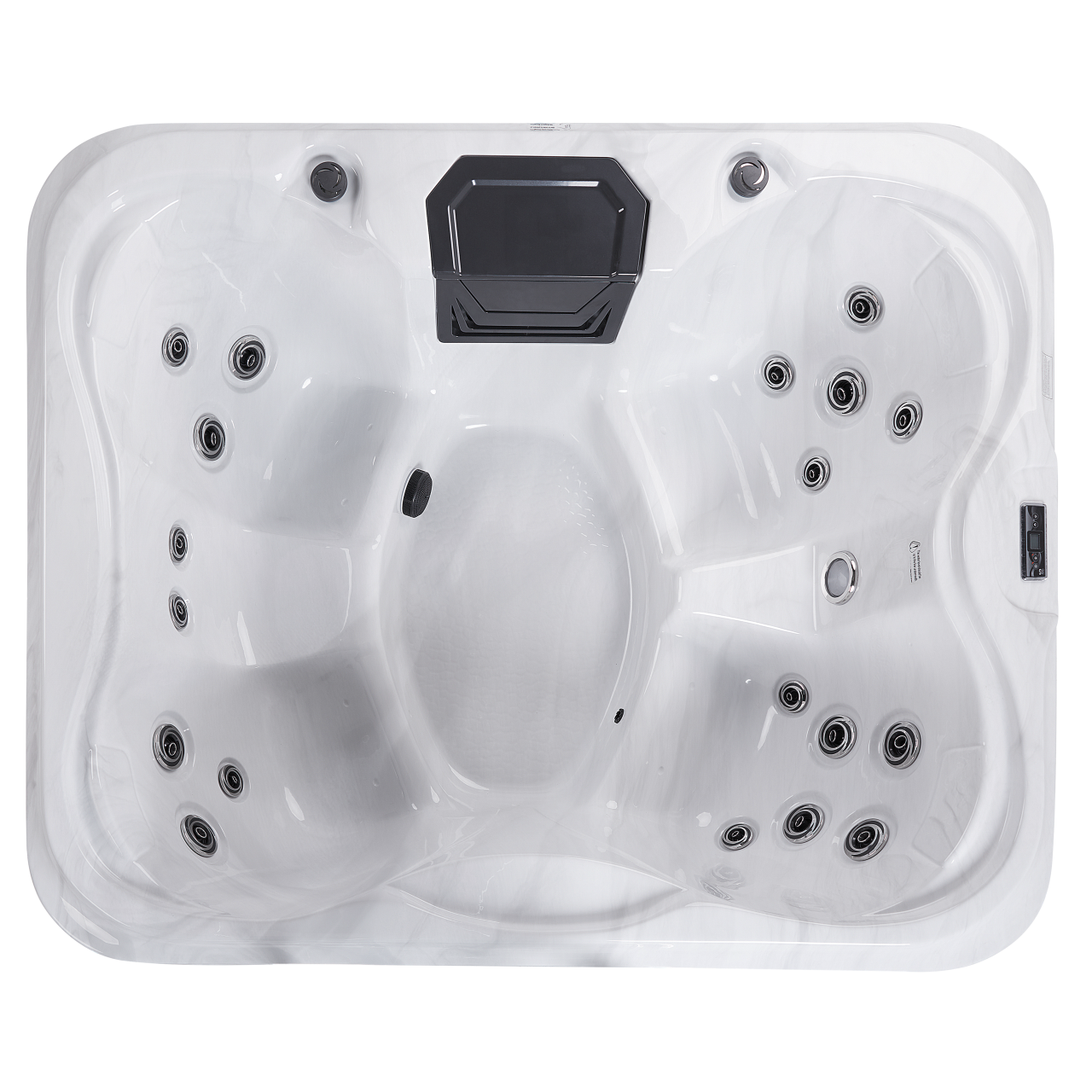 Jacuzzi exterior cu LED ARCELIA Alb [4]